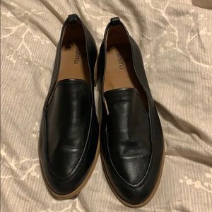 Black loafers